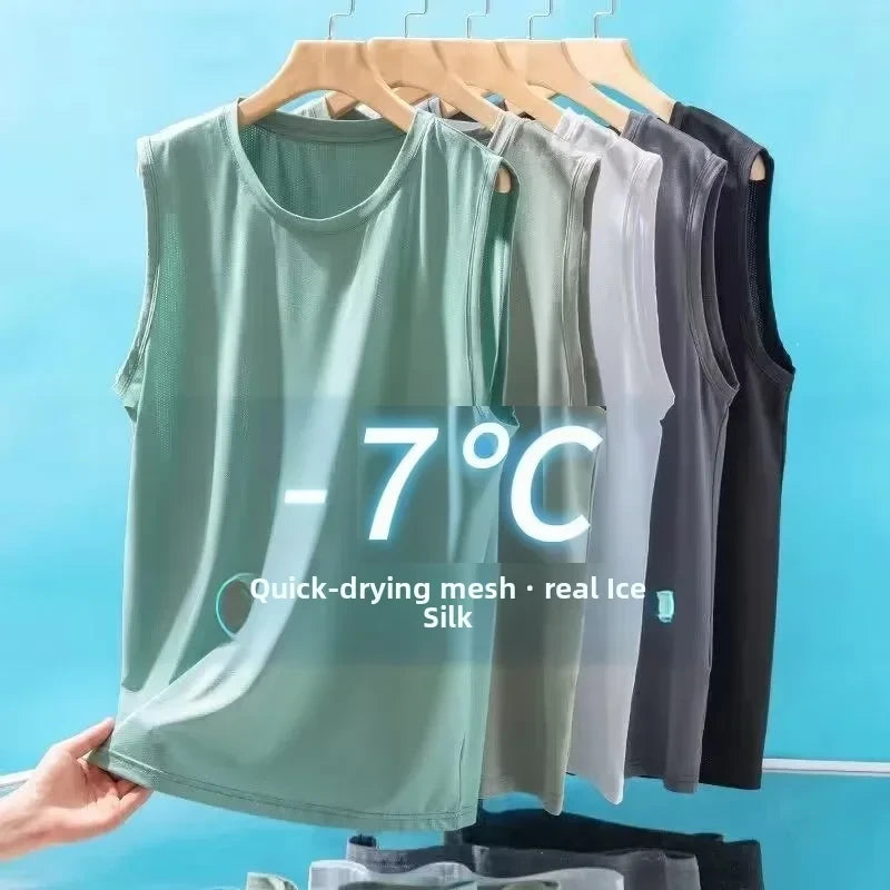 Ice Silk Mesh Tank Top