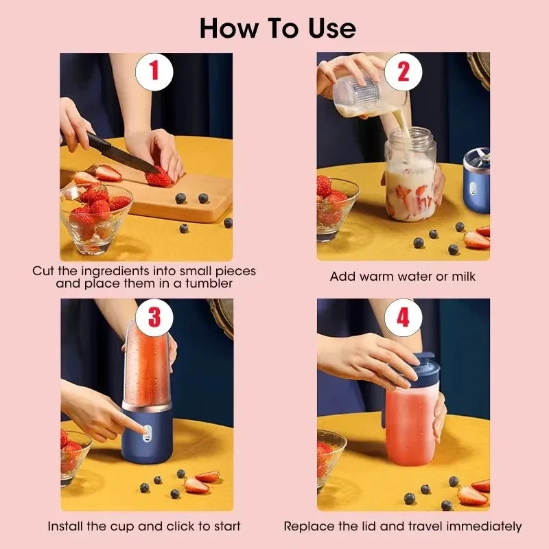 Portable Personal Electric Juicer