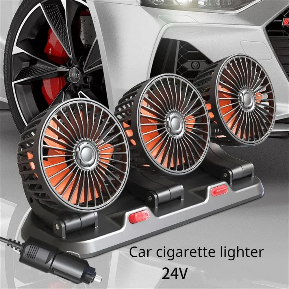 Adjustable Dual Head Car Fan