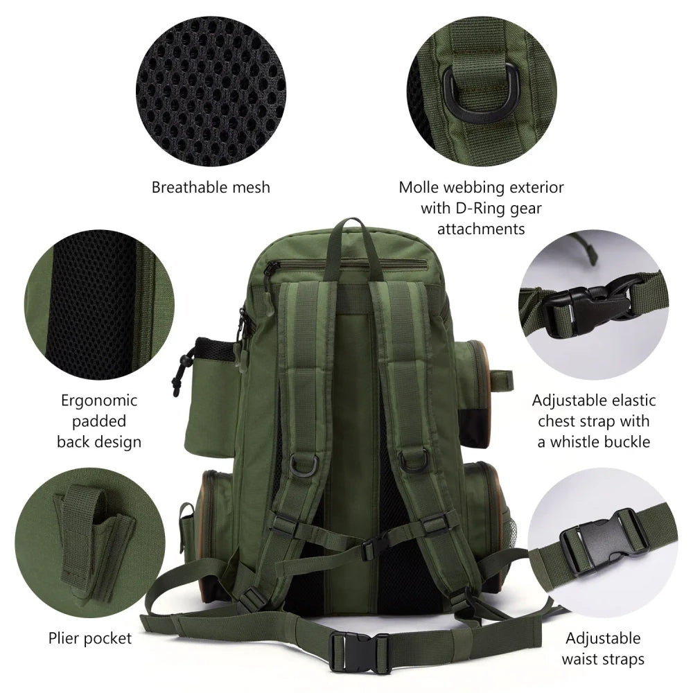 Tactical Fishing Tackle Backpack