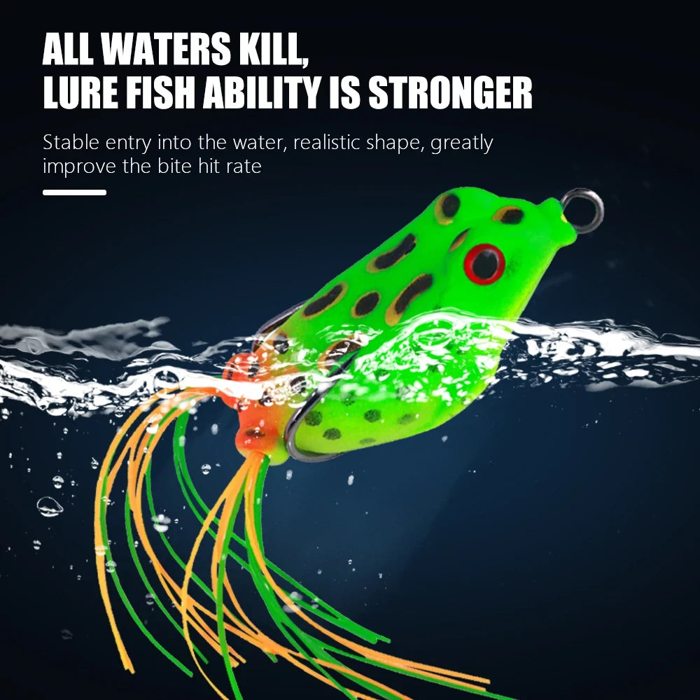Soft Popper Frog Fishing Lure