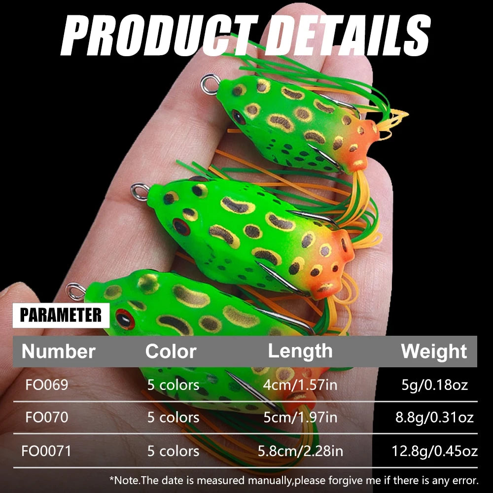 Soft Popper Frog Fishing Lure