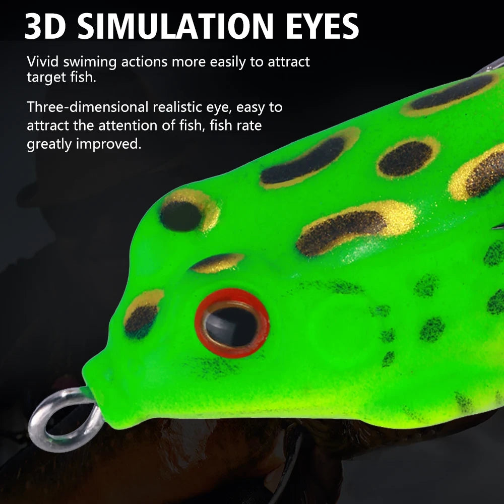 Soft Popper Frog Fishing Lure